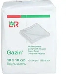 GAZIN Mullkomp.10x10 cm unsteril 8fach Op 100 St.