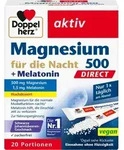 DOPPELHERZ Mag.500 f&uuml;r die Nacht+Melatonin DIRECT 20 St.