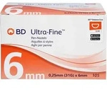 BD ULTRA-FINE Pen-Nadeln 6 mm 31 G 0,25 mm 105 St.