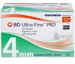 BD ULTRA-FINE PRO Pen-Nadeln 4 mm 32 G 0,23 mm 105 St.