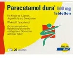 PARACETAMOL dura 500 mg Tabletten 20 St.