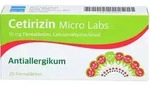 CETIRIZIN Micro Labs 10 mg Filmtabletten 20 St.