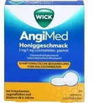 WICK AngiMed Honiggeschmack 5 mg/1 mg Lutschtabl. 24 St.
