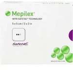 MEPILEX 5x5 cm Schaumverband 5 St.