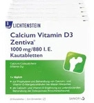 CALCIUM VITAMIN D3 Zentiva 1000 mg/880 I.E. Kautab 100 St.