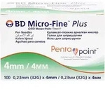 BD MICRO-FINE+ Pen-Nadeln 0,23x4 mm 32 G 100 St.
