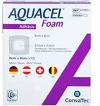 AQUACEL Foam adh&auml;siv 8x8 cm Verband 10 St.