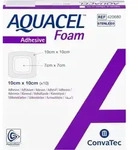AQUACEL Foam adh&auml;siv 10x10 cm Verband 10 St.