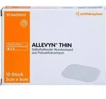 ALLEVYN Thin 5x6 cm d&uuml;nne Wundauflage 10 St.