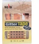 NASARA Gitter Tape Type C 4,4x5,2 cm 20x2 Pflaster 40 St.