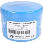 PROTHESENBEH&Auml;LTER Kunststoff mit Deckel blau 1 St.