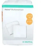 ASKINA Mullkompressen 10x10 cm unsteril 8fach 100 St.