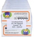 UNIZINK 50 magensaftresistente Tabletten 500 St.