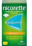 NICORETTE Kaugummi 4 mg freshfruit 105 St.