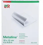 METALLINE Kompressen 10x12 cm steril 50 St.