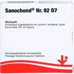 SANOCHOND Nr.92 D 7 Ampullen 10 ml