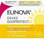 EUNOVA DuoProtect D3+K2 4000 I.E./80 &mu;g Kapseln 30 St.