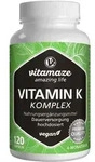 VITAMIN K1+K2 Komplex hochdosiert vegan Kapseln 120 St.