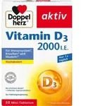 DOPPELHERZ Vitamin D3 2000 I.E. Tabletten 50 St. (20,8 g)
