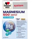 DOPPELHERZ Magnesium 500 Depot system Tabletten 30 St.