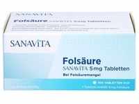 FOLSÄURE SANAVITA 5 mg Tabletten 100 St.