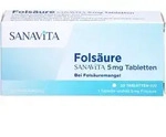 FOLS&Auml;URE SANAVITA 5 mg Tabletten 20 St.