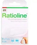 RATIOLINE Wundverband 7x5 cm steril 5 St.