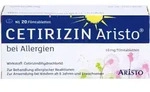 CETIRIZIN Aristo bei Allergien 10 mg Filmtabletten 20 St.