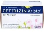 CETIRIZIN Aristo bei Allergien 10 mg Filmtabletten 100 St.