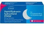 DIPHENHYDRAMINHYDROCHLORID STADA 50 mg Tabletten 20 St.