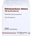 CALCIUMCARBONAT ABANTA 500 mg Kautabletten 200 St.