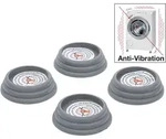 BGS DIY 85803 Vibrationsd&auml;mpfer Gummid&auml;mpfer f&uuml;r Waschmaschine Trockner HiFi...