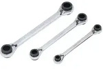 BGS DIY 6837 Satz Ratschenringschl&uuml;ssel 4-in-1 SW 8 x 9 - 18 x 19mm