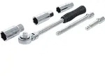 BGS DIY 137 Satz Z&uuml;ndkerzenschl&uuml;ssel Einbau Ausbau Z&uuml;ndkerzen 16 18 21mm 6 teilig