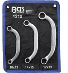 BGS 1215 Satz Doppelringschl&uuml;ssel / Starter- & Blockschl&uuml;ssel SW 10 x 13 - 17...