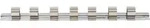 BGS 2318 Aufsteckschiene mit 7 Clips f&uuml;r N&uuml;sse mit Vierkant 12,5mm (1/2")