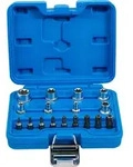 BGS 5023 Satz Bits und Steckschl&uuml;ssel E-Profil / T-Profil (f&uuml;r Torx) 17 teilig