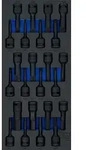 BGS 74514 Satz Kraft Biteinsatz 12,5mm (1/2") Werkstattwageneinlage 1/3 24...