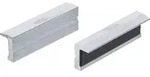 BGS 6797 Satz Schraubstock Schutzbacken aus Aluminium Breite 125mm mit L&auml;ngsprofil 2