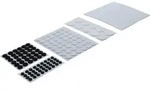 BGS DIY 80865 Satz Filzgleiter schwarz & wei&szlig; 131 teilig