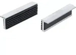 BGS 6795 Satz Schraubstock Schutzbacken aus Aluminium Breite 100mm mit Gummiauflage 2
