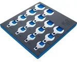 BGS 74564 Satz ZOLL Hahnenfu&szlig;schl&uuml;ssel Werkstatteinlage 2/3 12,5mm (1/2")