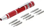 BGS DIY 20840 Satz Pr&auml;zisions Bit-Schrauber Antrieb 6,3mm (1/4") 10 teilig