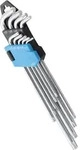BGS 793 Satz Winkelschl&uuml;ssel T-Profil (f&uuml;r Torx) extra lang T10 - T50 9 teilig