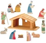 OSTHEIMER SET Krippe MINI komplett mit 65600 66510 66520 66530 Weihnachtskrippen