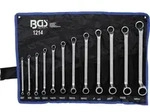 BGS 1214 Satz Doppelringschl&uuml;ssel gekr&ouml;pft SW 6 x 7 - 30 x 32mm metrisch 12 teilig