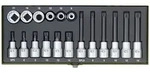 PROXXON 23296 Satz N&uuml;sse Bits XZN Vielzahn Antrieb 12,5mm (1/2")