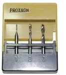 PROXXON 27116 Satz Vollhartmetall Schaftfr&auml;ser Fr&auml;ser &Oslash;1mm &Oslash;2mm &Oslash;3mm