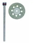 PROXXON 28844 Diamantierte Trennscheibe &Oslash;20mm mit K&uuml;hll&ouml;chern + 1 Tr&auml;gerstift