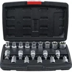BGS DIY 95100 Satz N&uuml;sse Torx aussen T-Profil & Torx Innen E-Profil 19 teilig